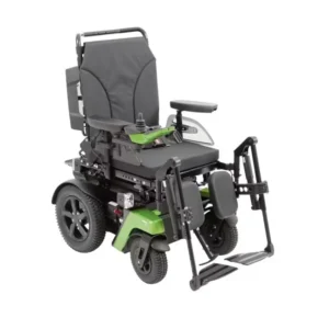 Elektryczny wózek inwalidzki Juvo PM Master z regulowanymi podnóżkami