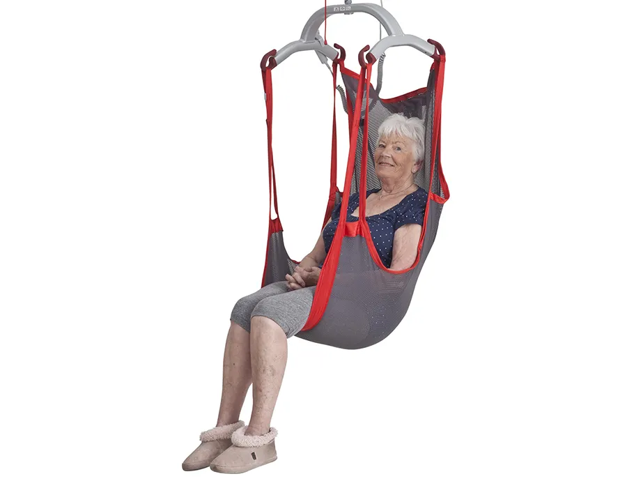 Podwieszka Molift Rgo Komfort wysokie plecy siatka – uniwersalna do transferu pacjenta | Skib-Med