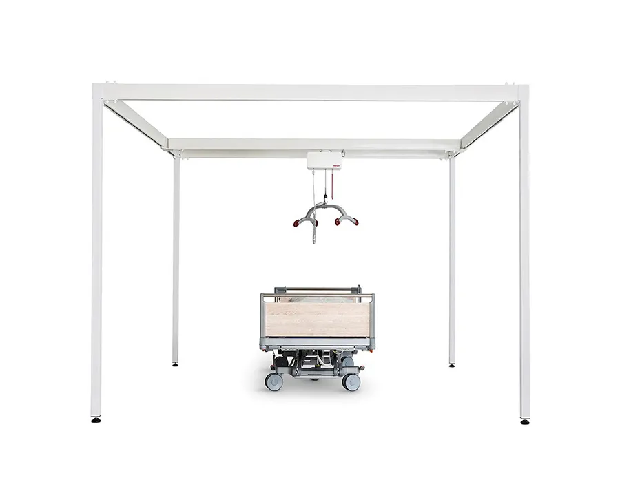 MRS QUATRO - Wolnostojący system suwnic do podnośników - czterokolumnowy.