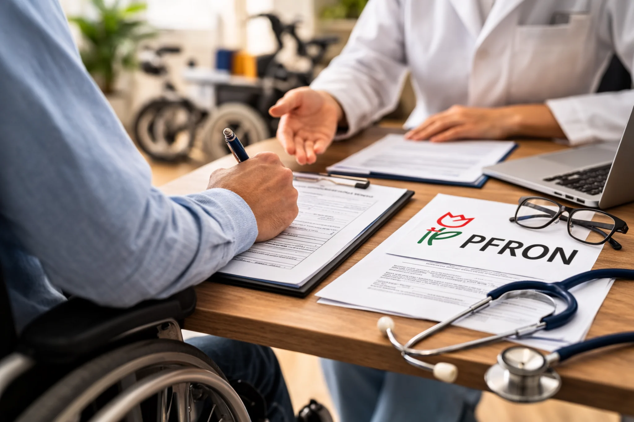 Refundacja PFRON – podpisywanie wniosku o dofinansowanie na sprzęt medyczny