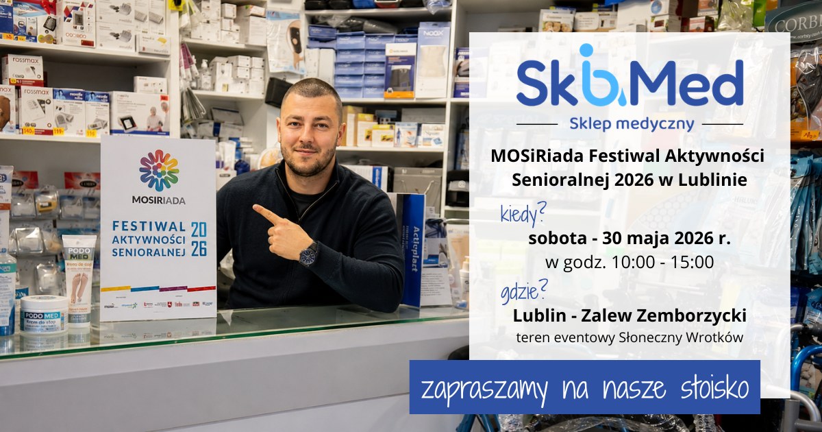 Przedstawiciel Skib-Med zaprasza na MOSiRiadę 2026 w Lublinie, Festiwal Aktywności Senioralnej nad Zalewem Zemborzyckim